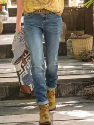 Stunncal Straight Vintage Mid-Rise Jeans