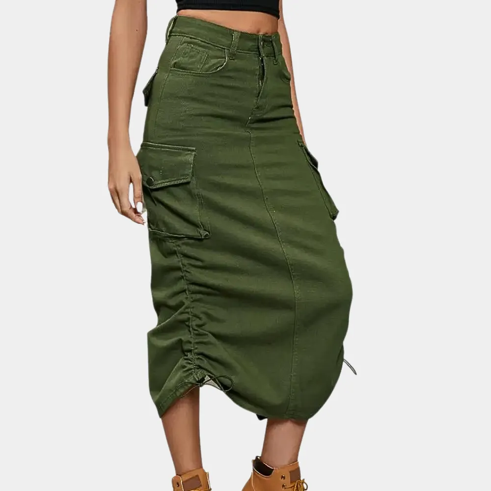 Stylish cargo skirt for ladies