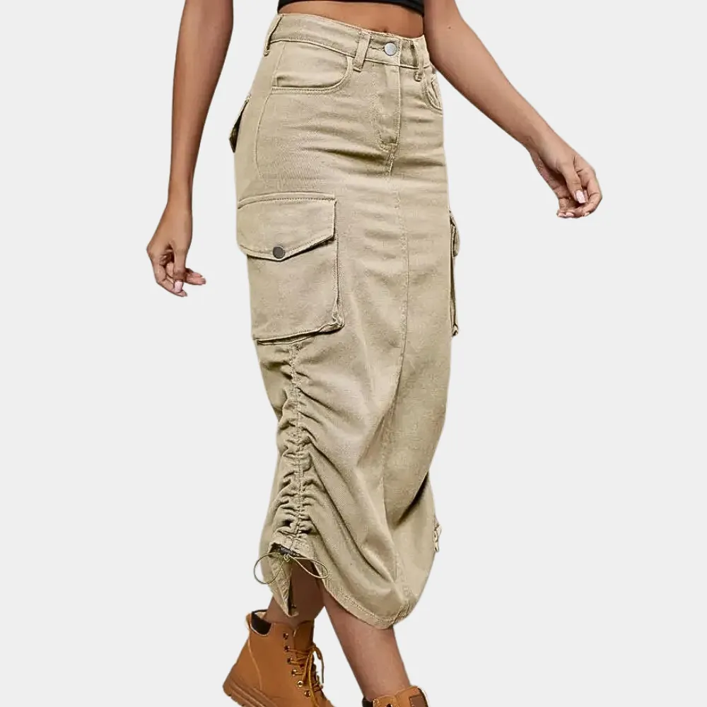 Stylish cargo skirt for ladies