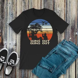 Suns Out Guns Out Duck Hunting Next Level Triblend Tee