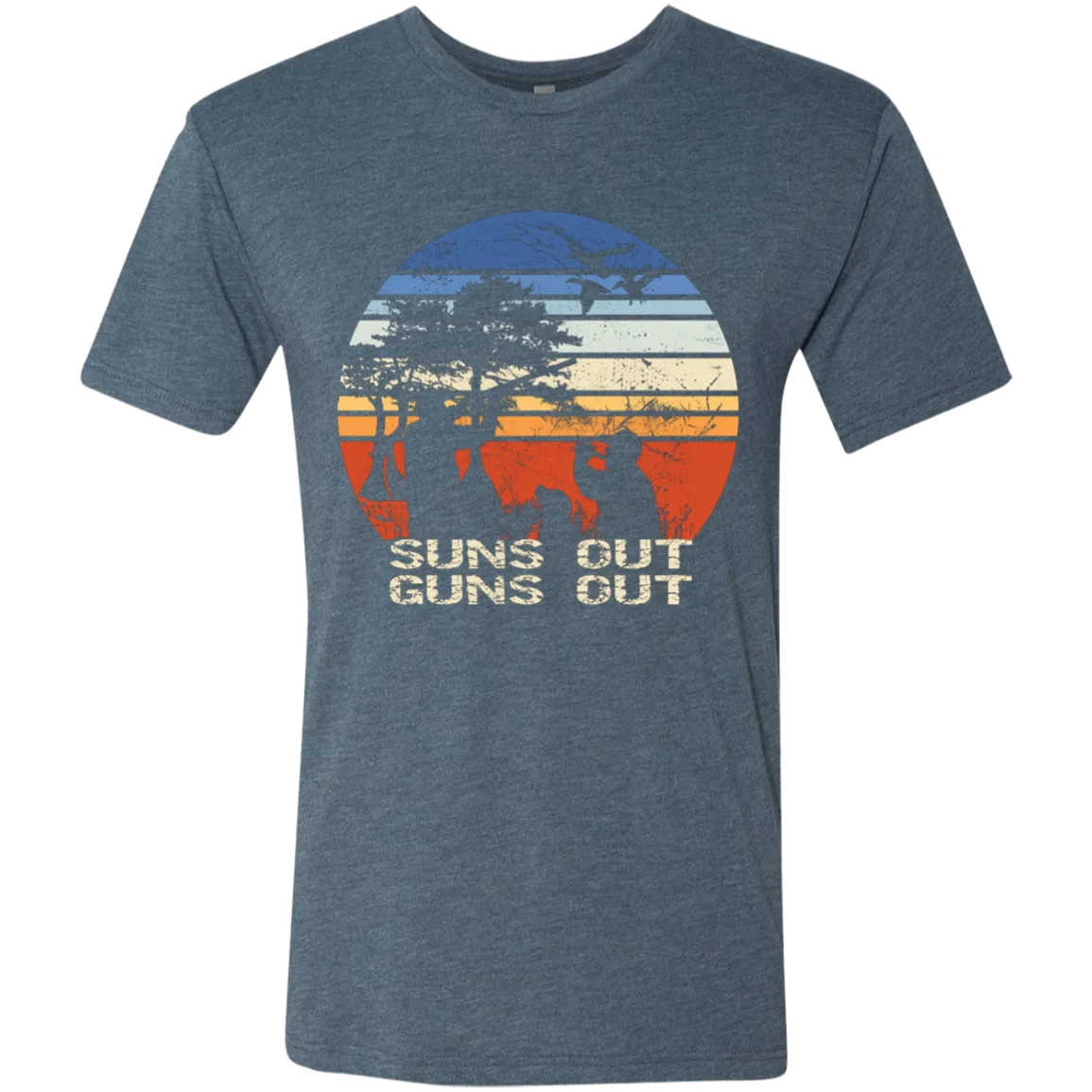 Suns Out Guns Out Duck Hunting Next Level Triblend Tee