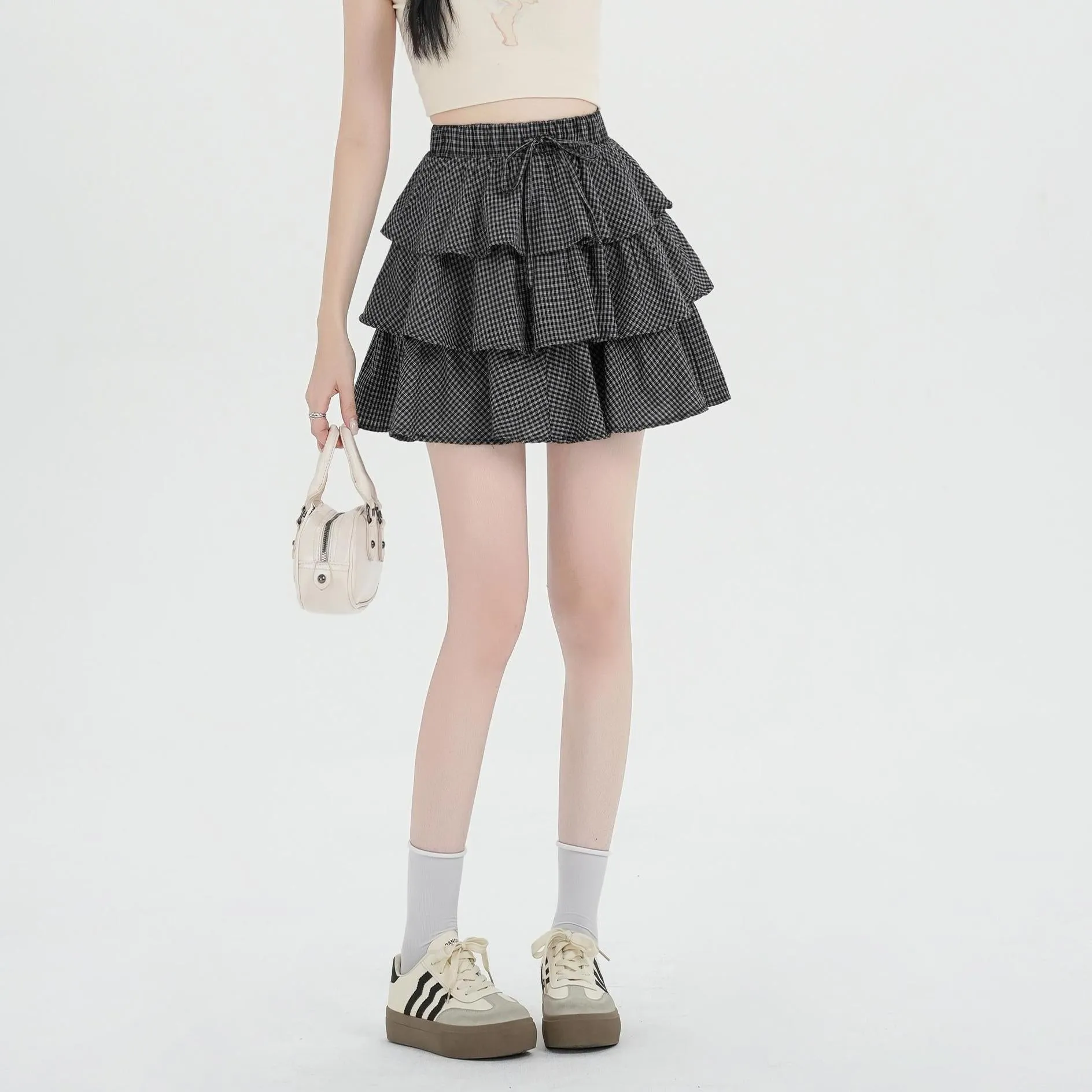 Sweet and Chic A-Line Tiered Hem Floral Skirt