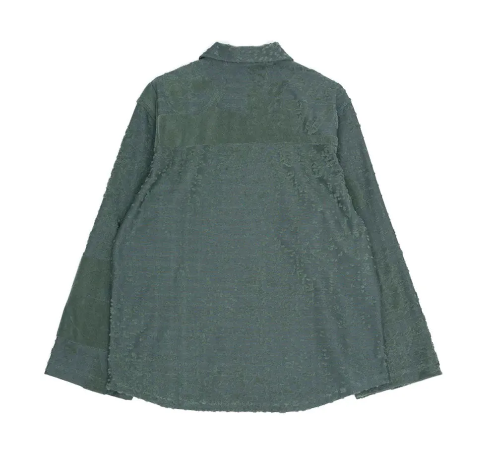 Symbols Terry Towelling Long Sleeve Button Up