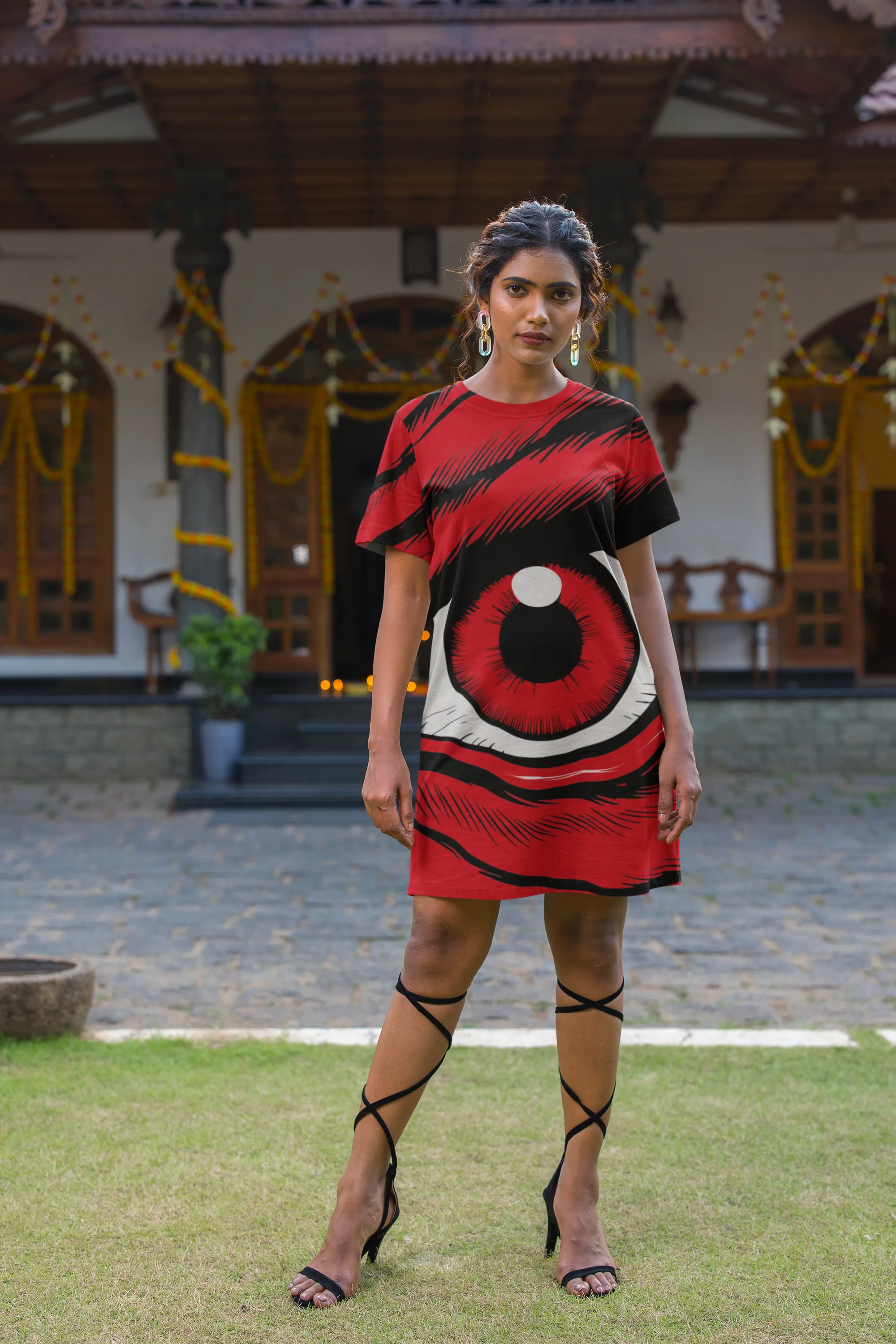 T-Shirt Dress  - Red Eye