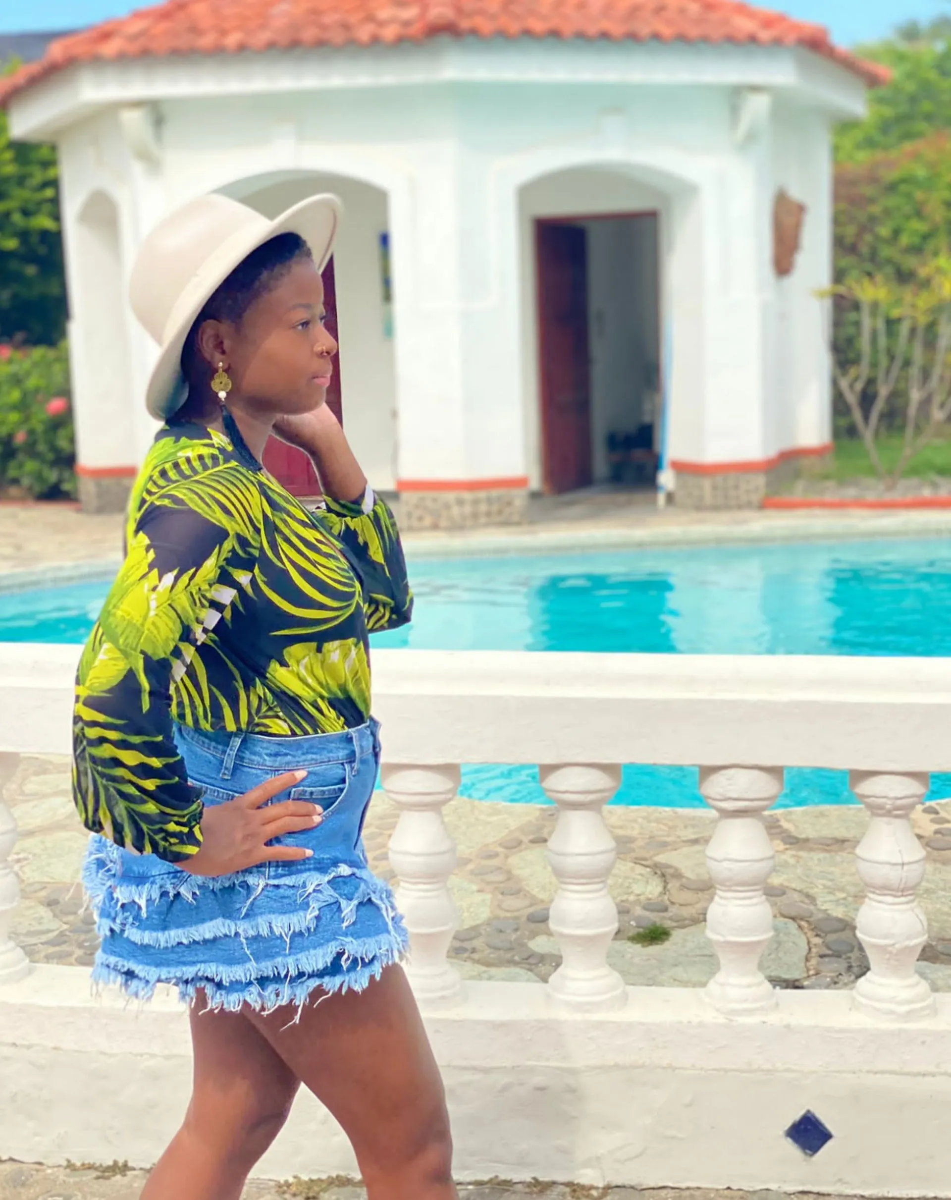Tail Feather jean shorts