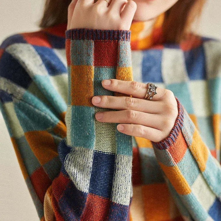 Tallulah - Cozy Geometric Sweater