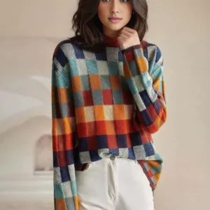 Tallulah - Cozy Geometric Sweater