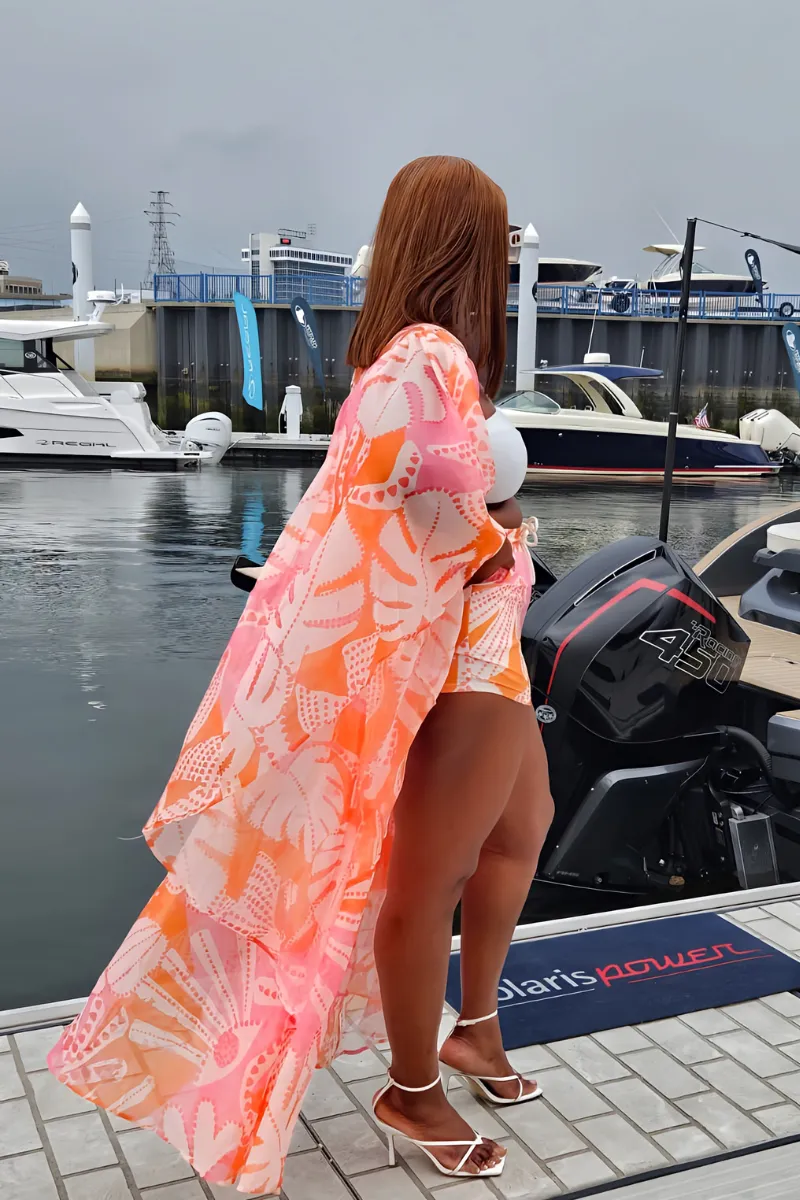 Tangerine Tranquility Kimono Set (FINAL SALE)