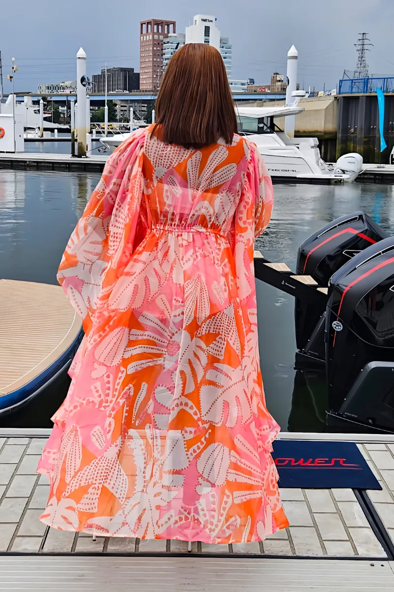 Tangerine Tranquility Kimono Set (FINAL SALE)