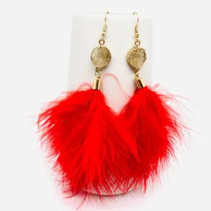 Temperament Feather Tassels Earrings