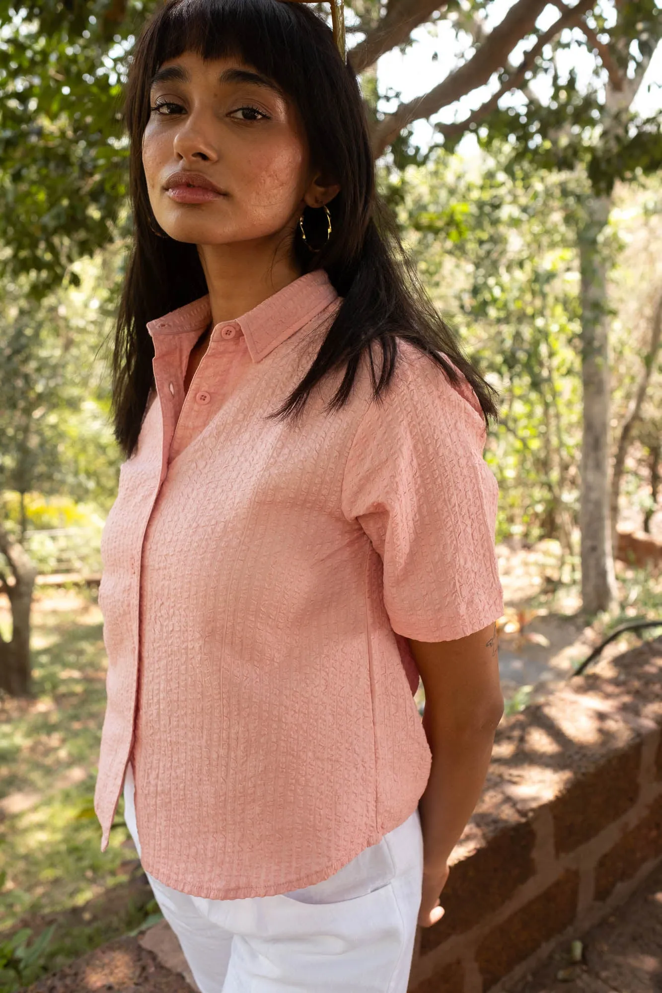 The Seersucker Oversized Shirt