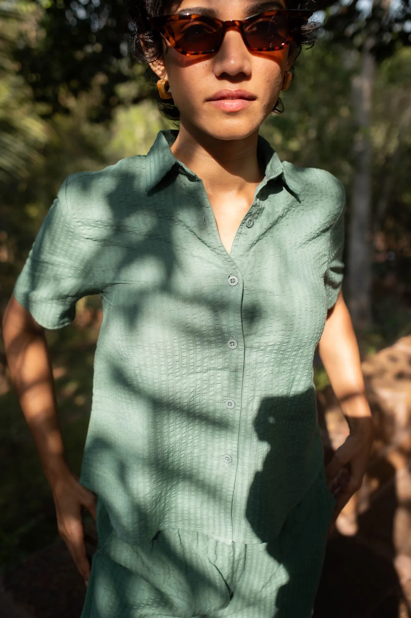 The Seersucker Oversized Shirt