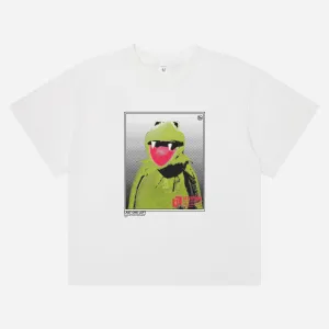 The Spooky Frog T-Shirt (White) - Boxier Fit