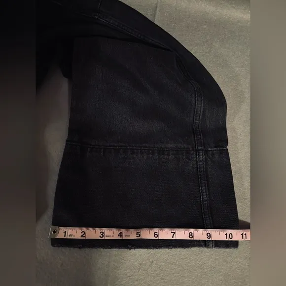 Thrills Jeans Wide Leg High Rise Slim Waist Black Canyon Size 24 Cotton DenimEUC