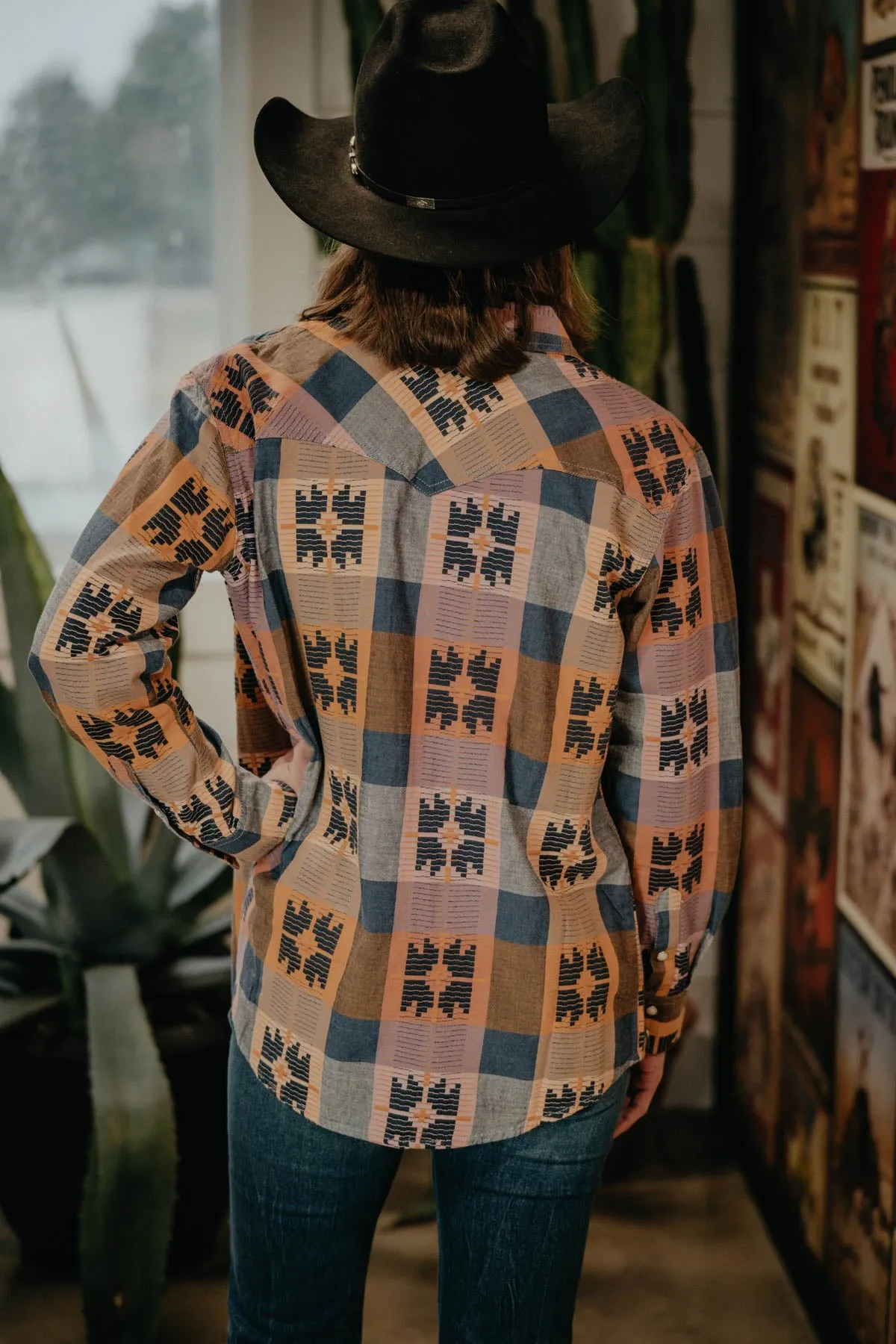 'Tibby' Women's Wrangler Pearl Snap Plaid (XS Only)