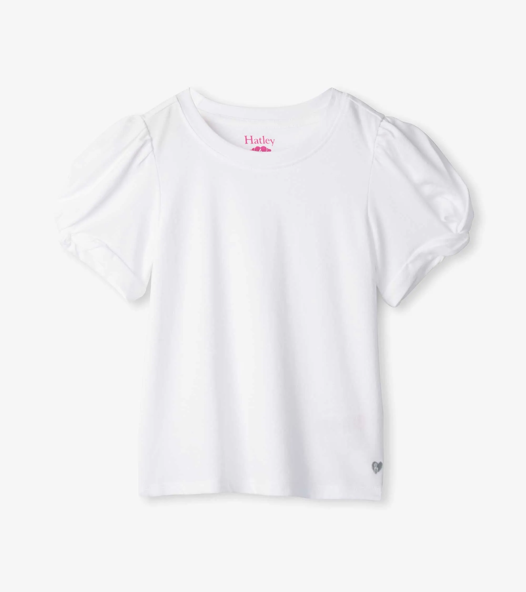 Twisted Sleeve Tee | White