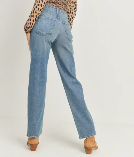 Ultra High Dad Jean | Mid Wash