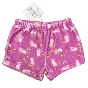 Unicorn Kitty Plush Shorts