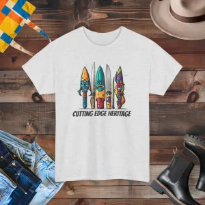 Unisex Deluxe t Shirt Scary Knives Bold Statement