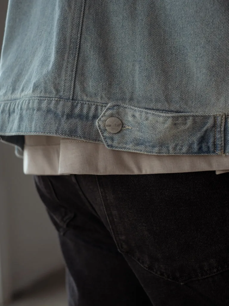UNISEX DENIM JACKET - DIRTY ICE BLUE