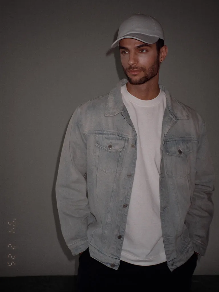 UNISEX DENIM JACKET - DIRTY ICE BLUE