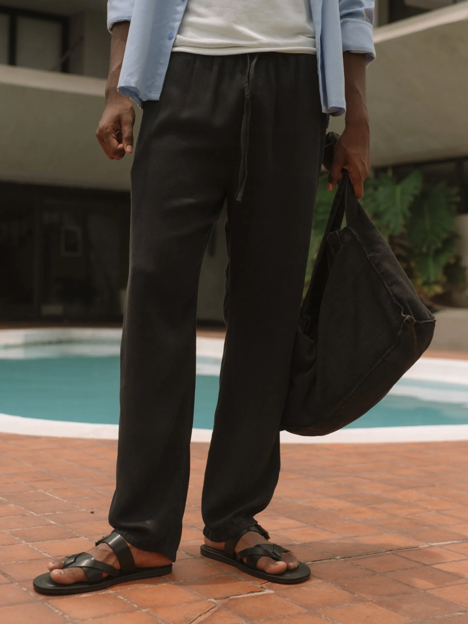UNISEX SUMMER TROUSER - BLACK