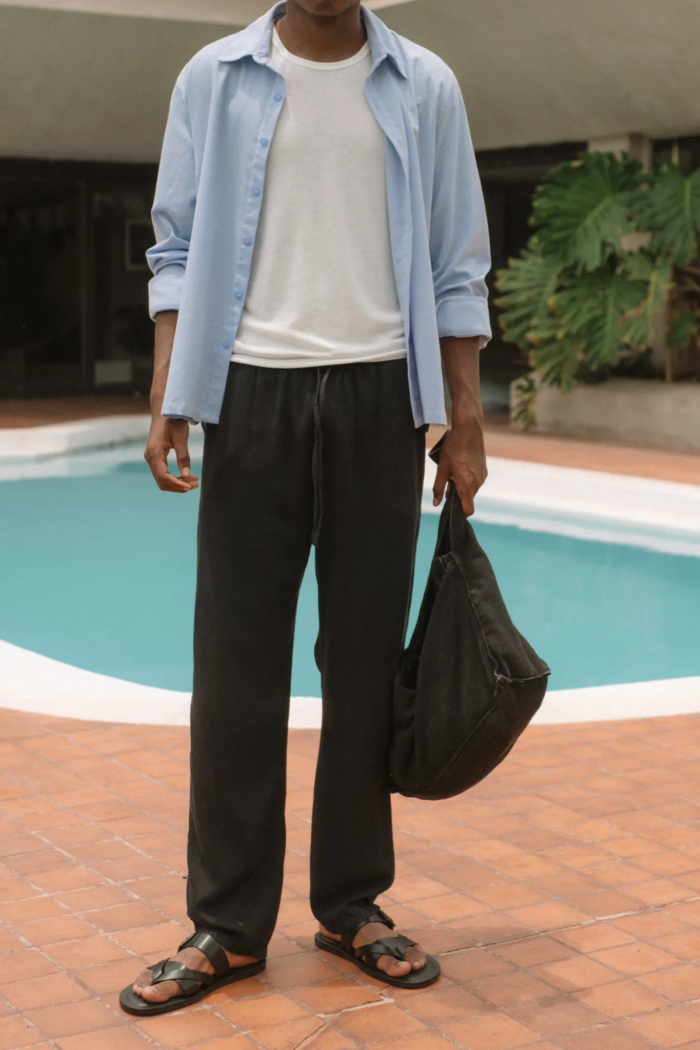 UNISEX SUMMER TROUSER - BLACK