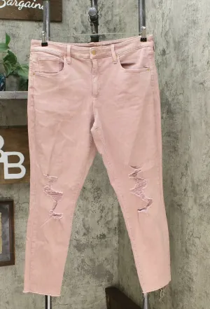 Universal Thread Women's Destructed High Rise Skinny Jeans Pink 14
