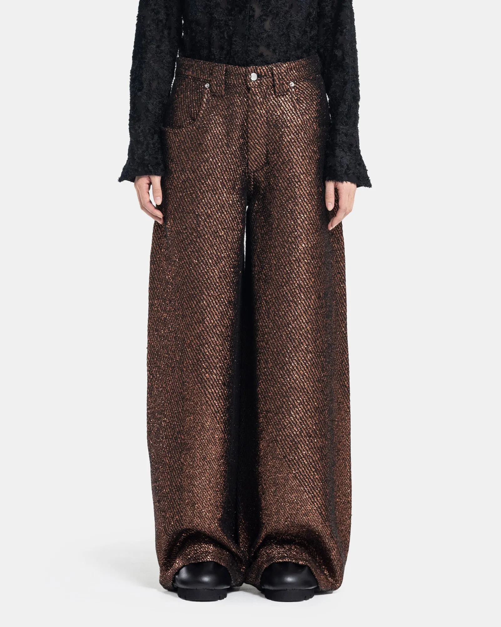 Unspun Ultra Wide Leg Jean in Tinsel