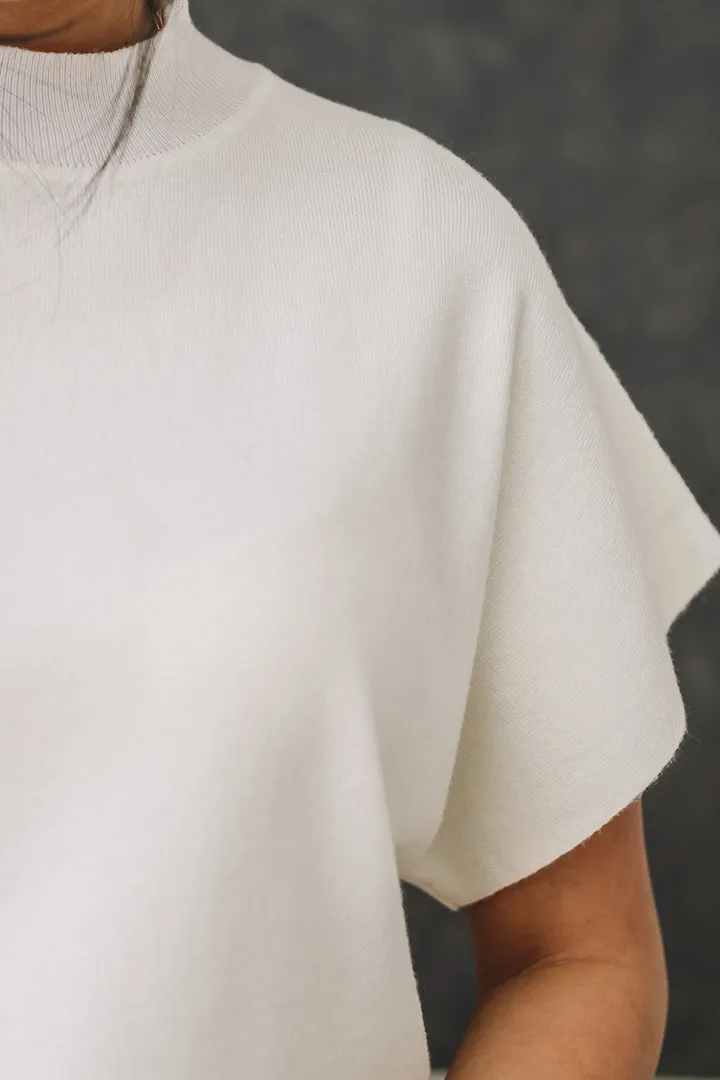 Velora Dolman Sweater Knit Top | Off White