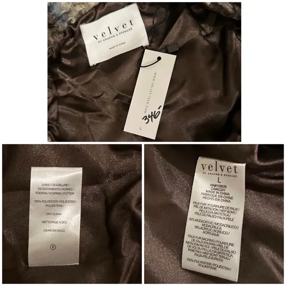VELVET BY GRAHAM &amp; SPENCER ERICA PLAIDFAUX SHERPA JACKET $346