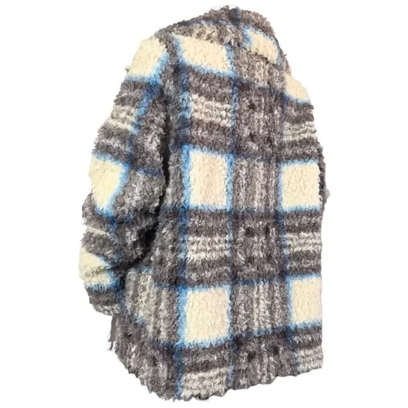 VELVET BY GRAHAM &amp; SPENCER ERICA PLAIDFAUX SHERPA JACKET $346