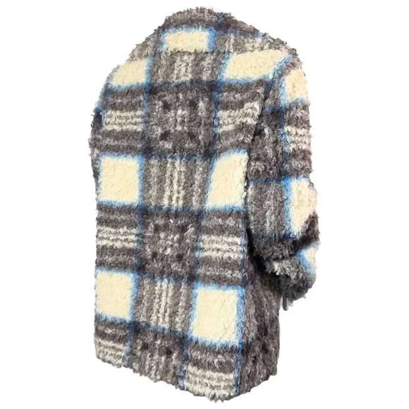 VELVET BY GRAHAM &amp; SPENCER ERICA PLAIDFAUX SHERPA JACKET $346