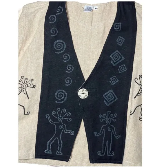 Venus Imports Vintage Southwest Cotton Blazer