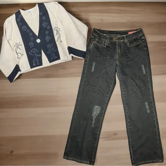 Venus Imports Vintage Southwest Cotton Blazer