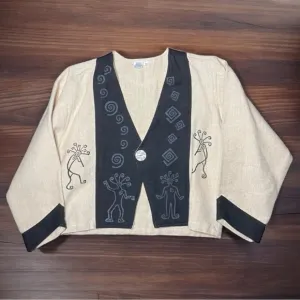 Venus Imports Vintage Southwest Cotton Blazer
