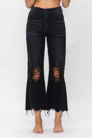 VERVET by Flying Monkey - 90S VINTAGE CROP FLARE_V2736BK