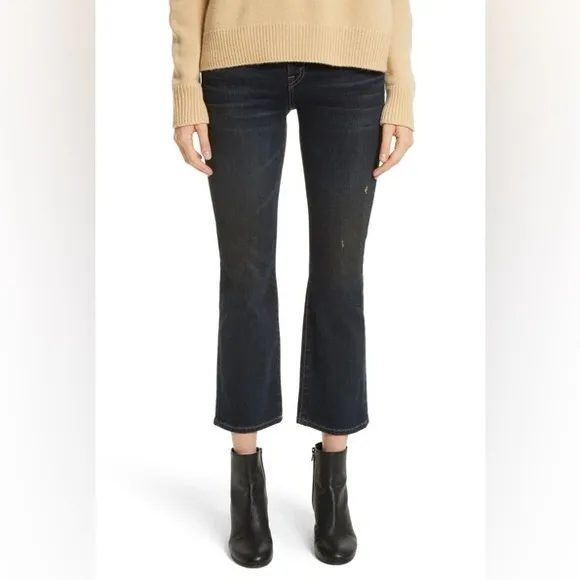 VINCE Crop Flare Jeans in Dark Vintage Wash Women’s Size 28