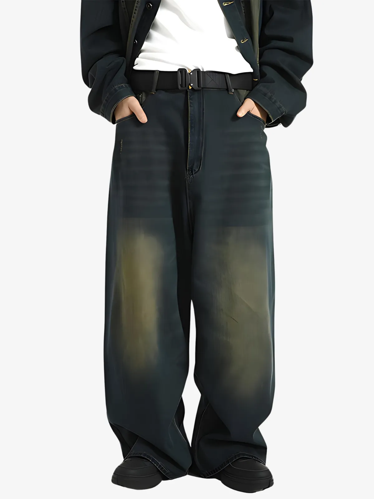 VINTAGE DISTRESSED BAGGY JEANS
