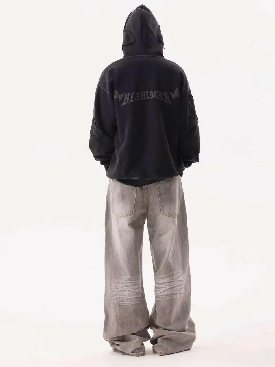 Vintage Gray Baggy Jeans
