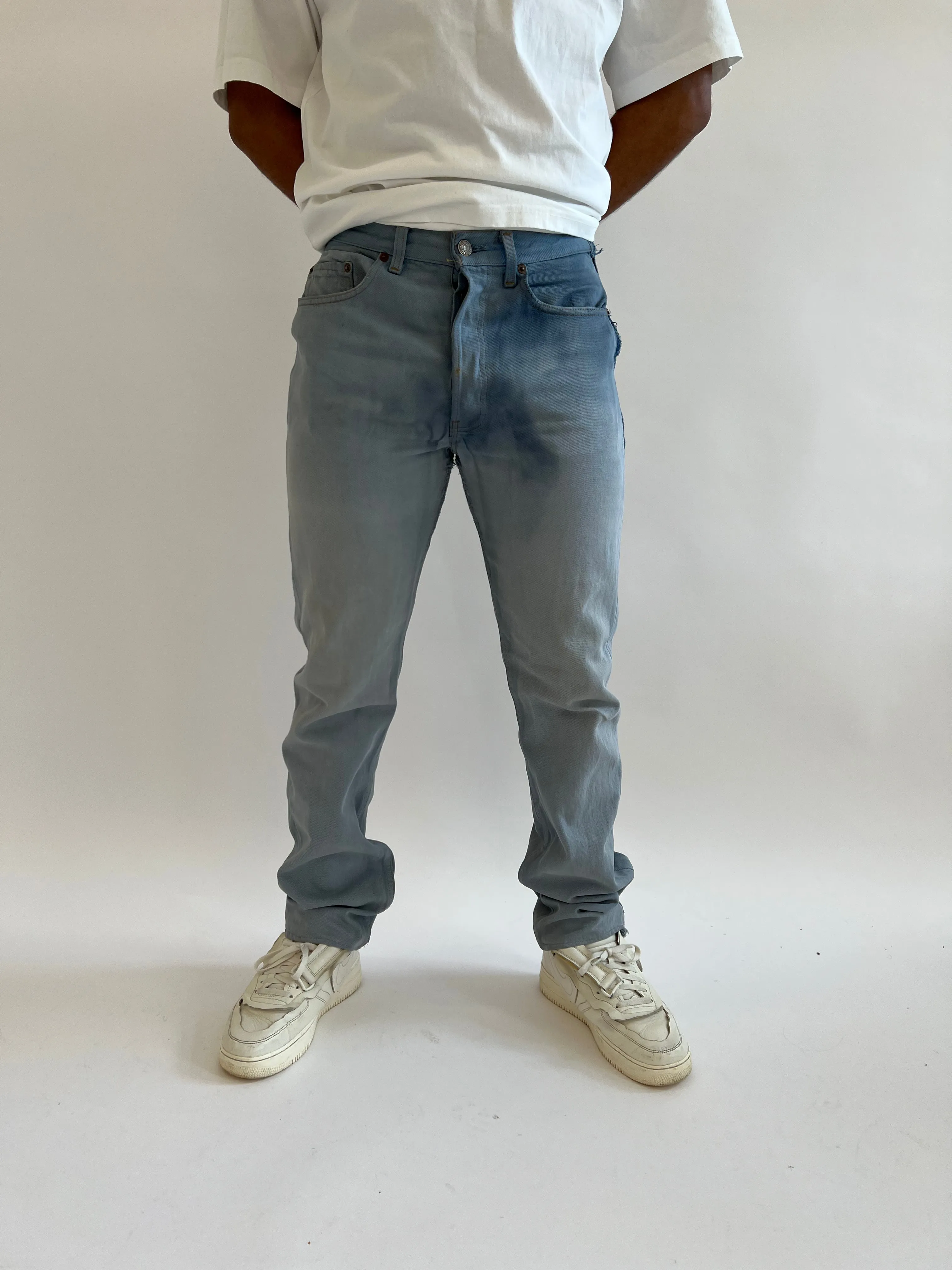 Vintage Levi 501 Dyed Blue Jeans