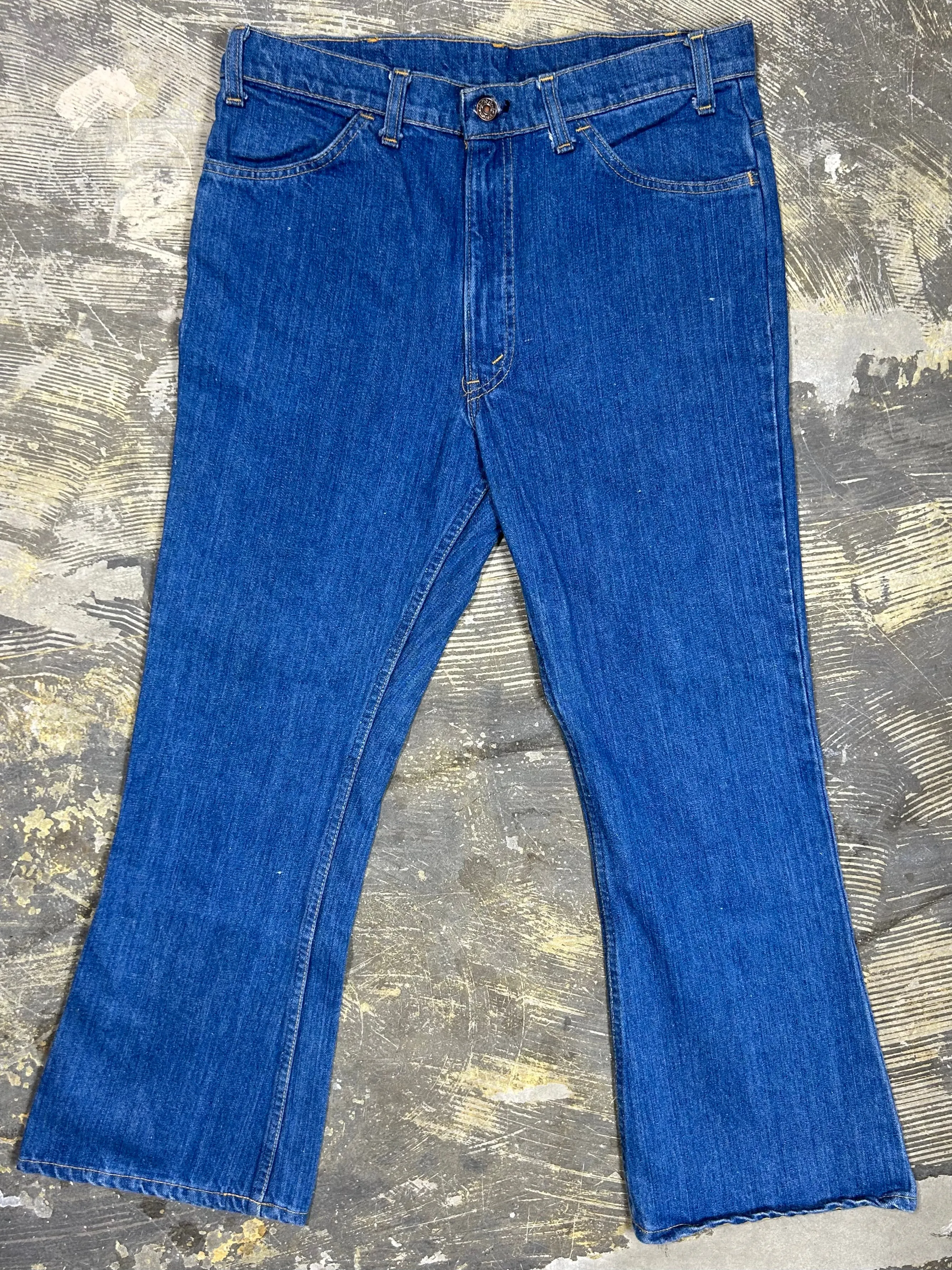 Vintage Levi 646 Talon 42 Bell Bottom Denim Jeans (JYJ-0246)