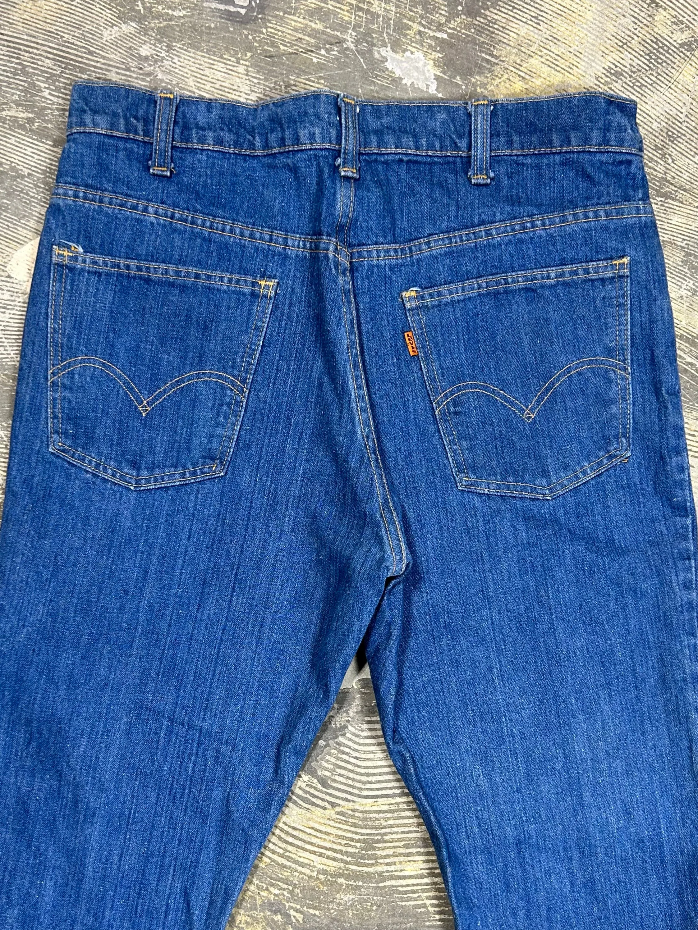 Vintage Levi 646 Talon 42 Bell Bottom Denim Jeans (JYJ-0246)