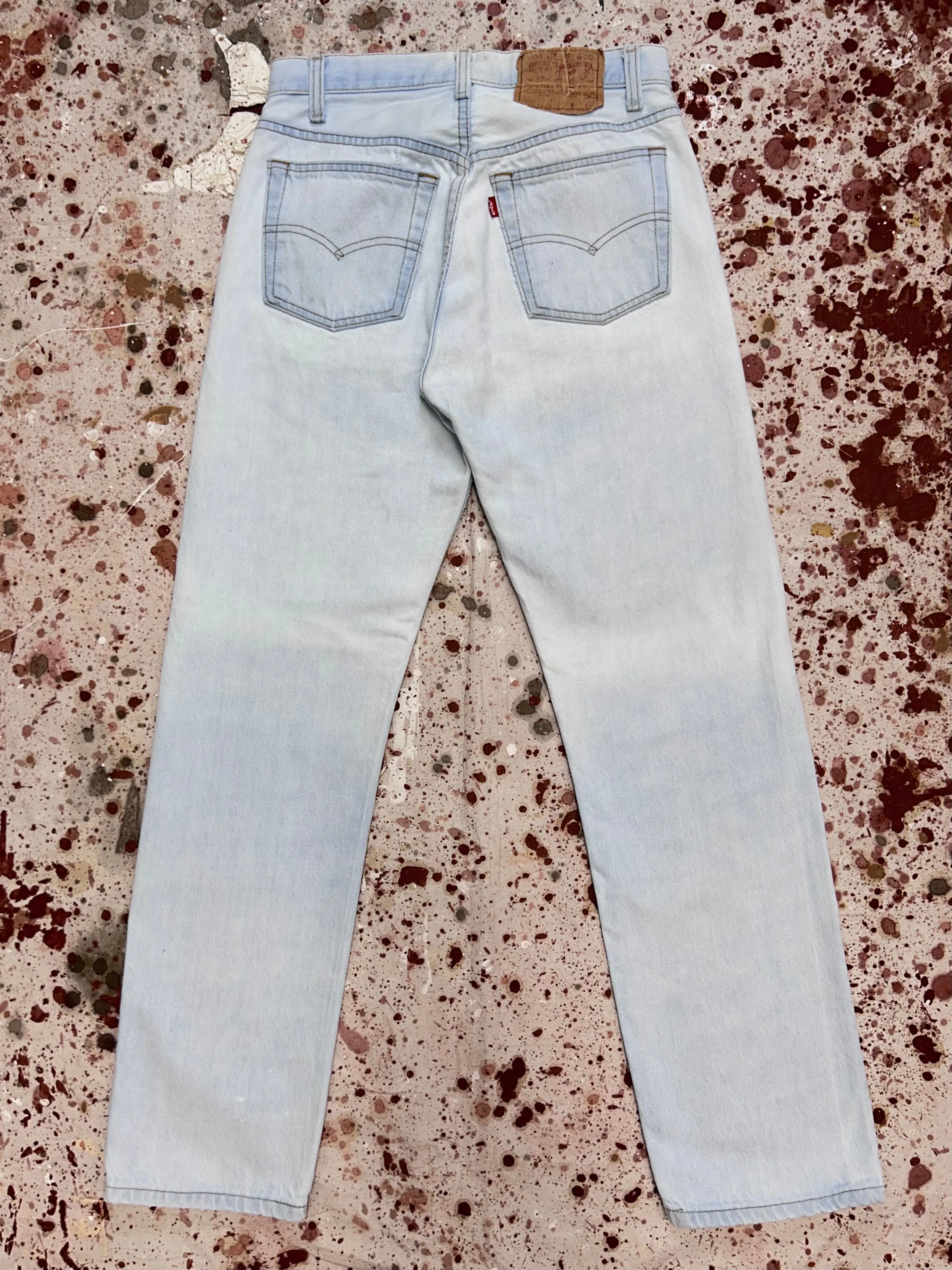 Vintage Levi USA Made 501 Light Wash Denim Jeans (JYJ0324-151)