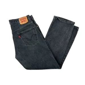 Vintage Levi's Regular Fit 505 Black Wash Jeans - 36"