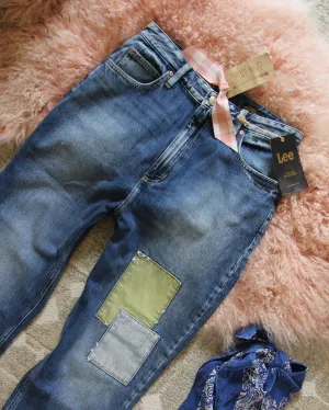 Vintage Modern Patch Jeans