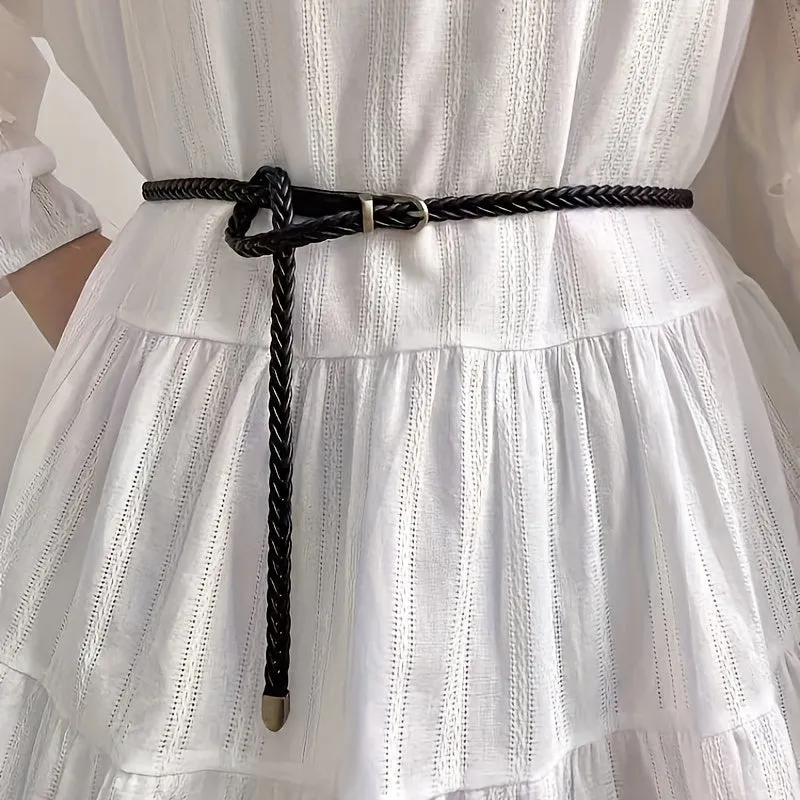 Vintage Style Woven Belt for Women