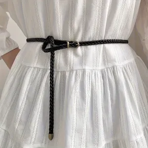 Vintage Style Woven Belt for Women