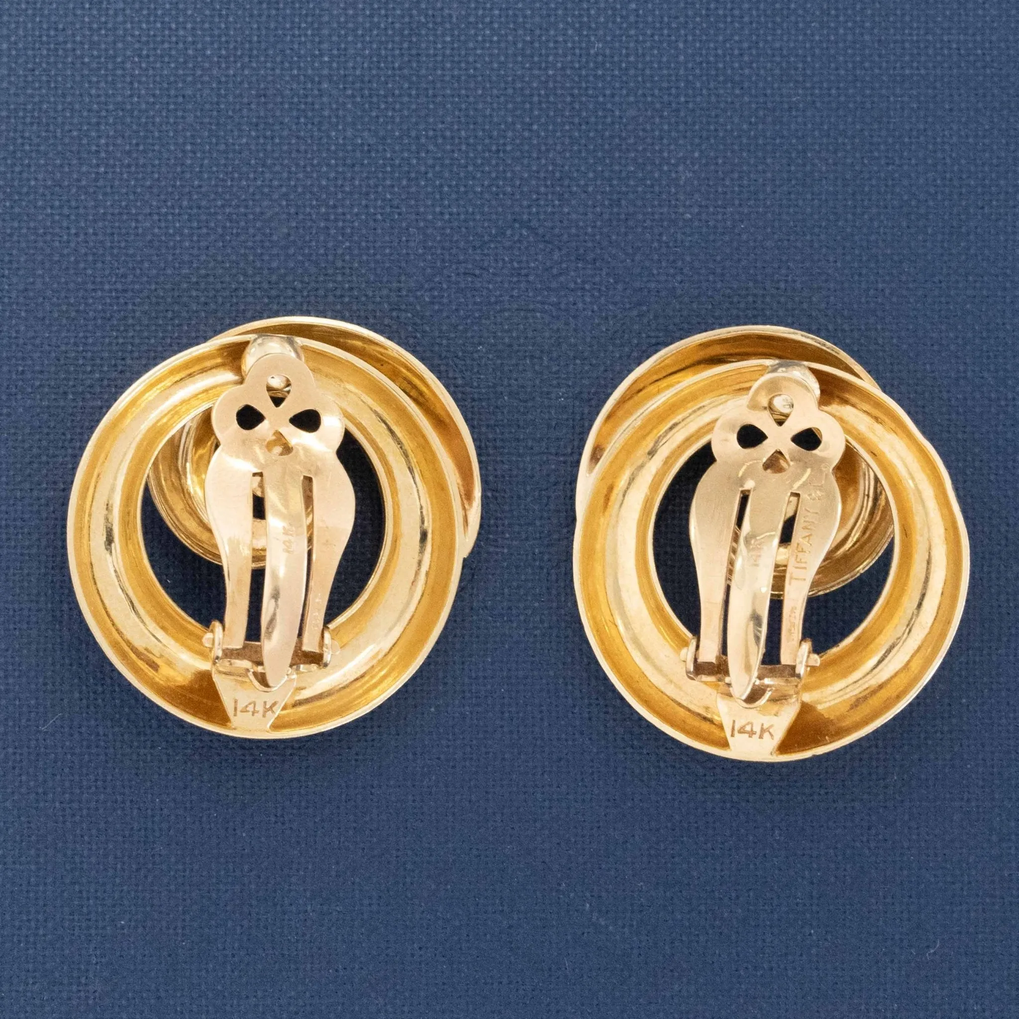 Vintage Swirl Clip-On Earrings by Tiffany & Co.