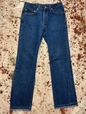 Vintage USA Levi's 517 Busted Cuff Dark Wash Denim Jeans (JYJ1124-376)